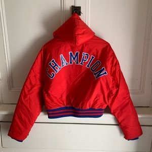 Champion Cropped Puffer Jacket NEW